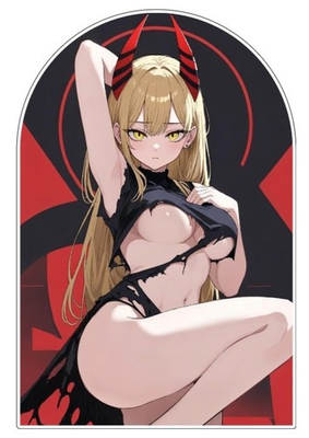 #ad Anime Waifu Sticker Devil Power Weatherproof 3quot; 6quot; Car Vinyl Decal $2.99