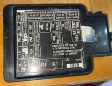 1997-2001 Honda CR-V Under the Hood Fuse Relay Box Lid Cover Black OEM