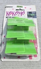 Vtg KOKOMO RALLY Hot Waves Lime Green Truck Wiper Blade Arm Aids Wings Pair 90's