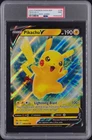 2022 POKEMON SWSH BLACK STAR PROMO PIKACHU V BOX-JUMBO #198 PIKACHU V PSA 9