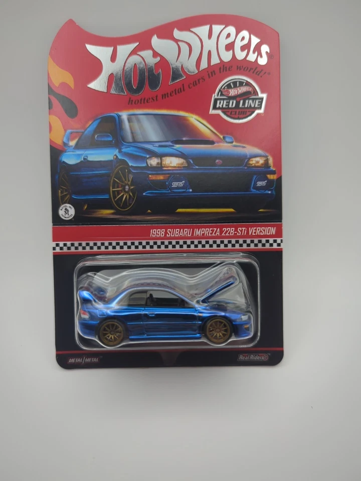Hot Wheels 2025 Exclusive 1998 Subaru Impreza 22B-STI Version RLC spectraflame