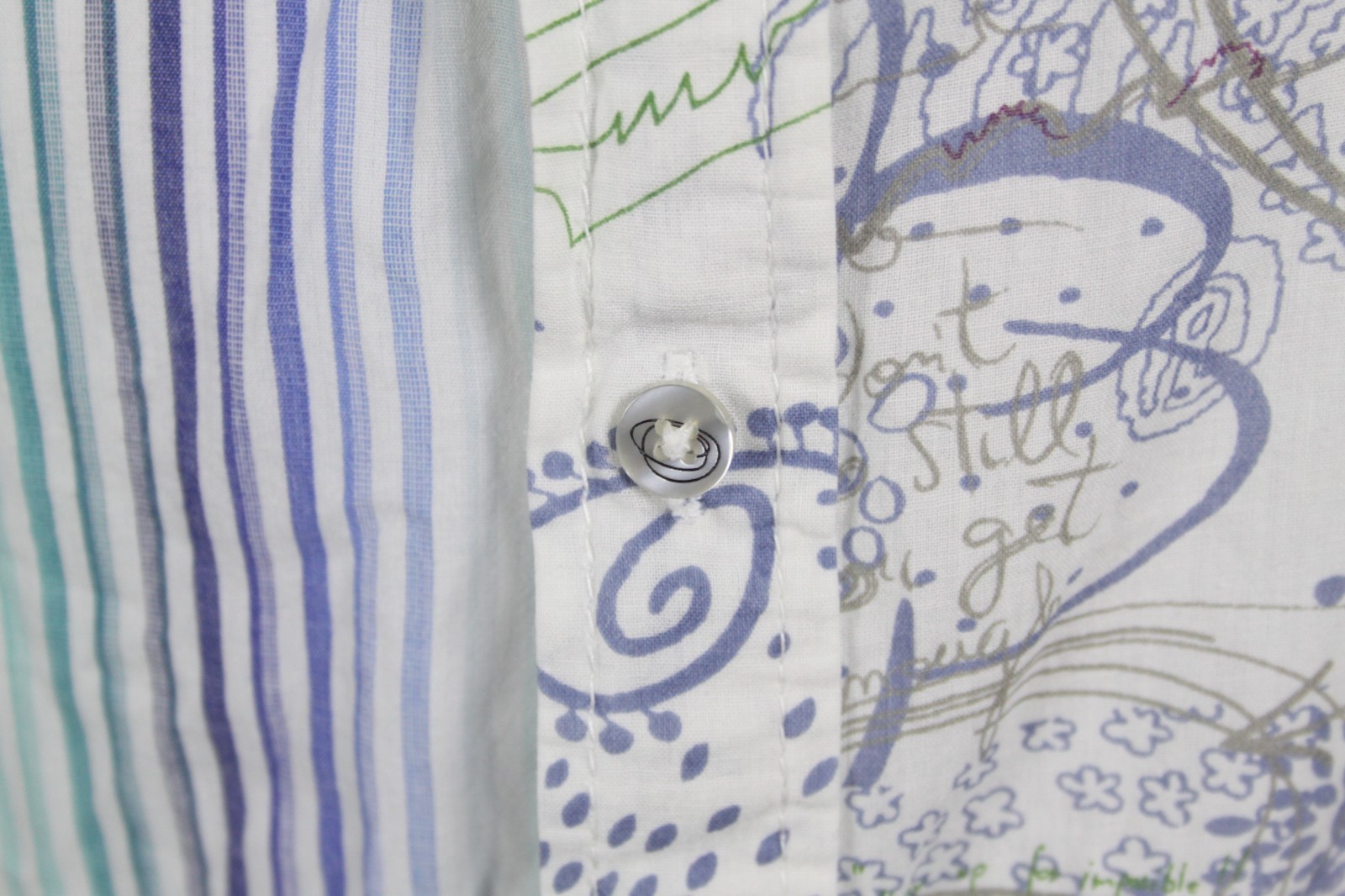 Desigual Multi Patterned Collared Regular Fit But… - image 7