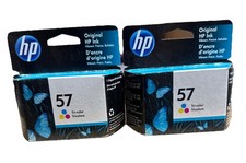 2 Pack HP 57 Tri-color Ink Cartridge Works with DeskJet F4100, 450, 5000, 9600