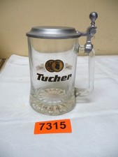 7315.        Alter Bierkrug  Deko Glas Tucher  Bierkrug 0,5  L