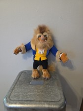 Disney Mattel Beauty and the Beast Plush Vintage 1992 14 Inch Beast Stuffed Doll