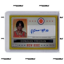 2024 Topps McDonald's A/A Gold #NHB-DON Donnie Freeman Rookie Auto 10/50 JERSEY
