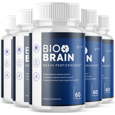 #ad #ad 5 Pack Bio Brain Nootropic Natural Formula Brain Supplement BioBrain 300 Caps $59.95
