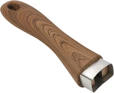 Wooden Pot Handle Stainless Steel Milk Pan Scald-Proof Long Handle Grip Replacem