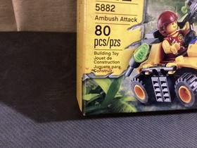Lego Dino Ambush Attack 5882 Raptor neon green missile Tranquilizer Quad 2012