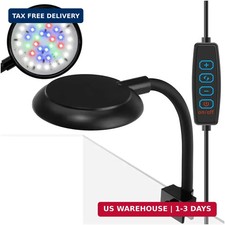 DaToo Mini Clip On Aquarium Light 7W Dimmable Small Fish Tank Light USB Moving L