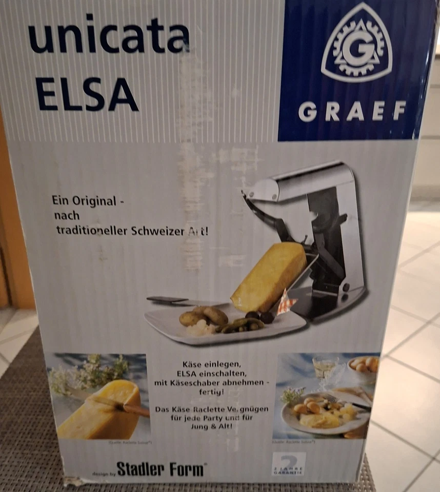 Original Schweizer Elsa Raclette Käse Grill von Graef - Bild 2 von 3