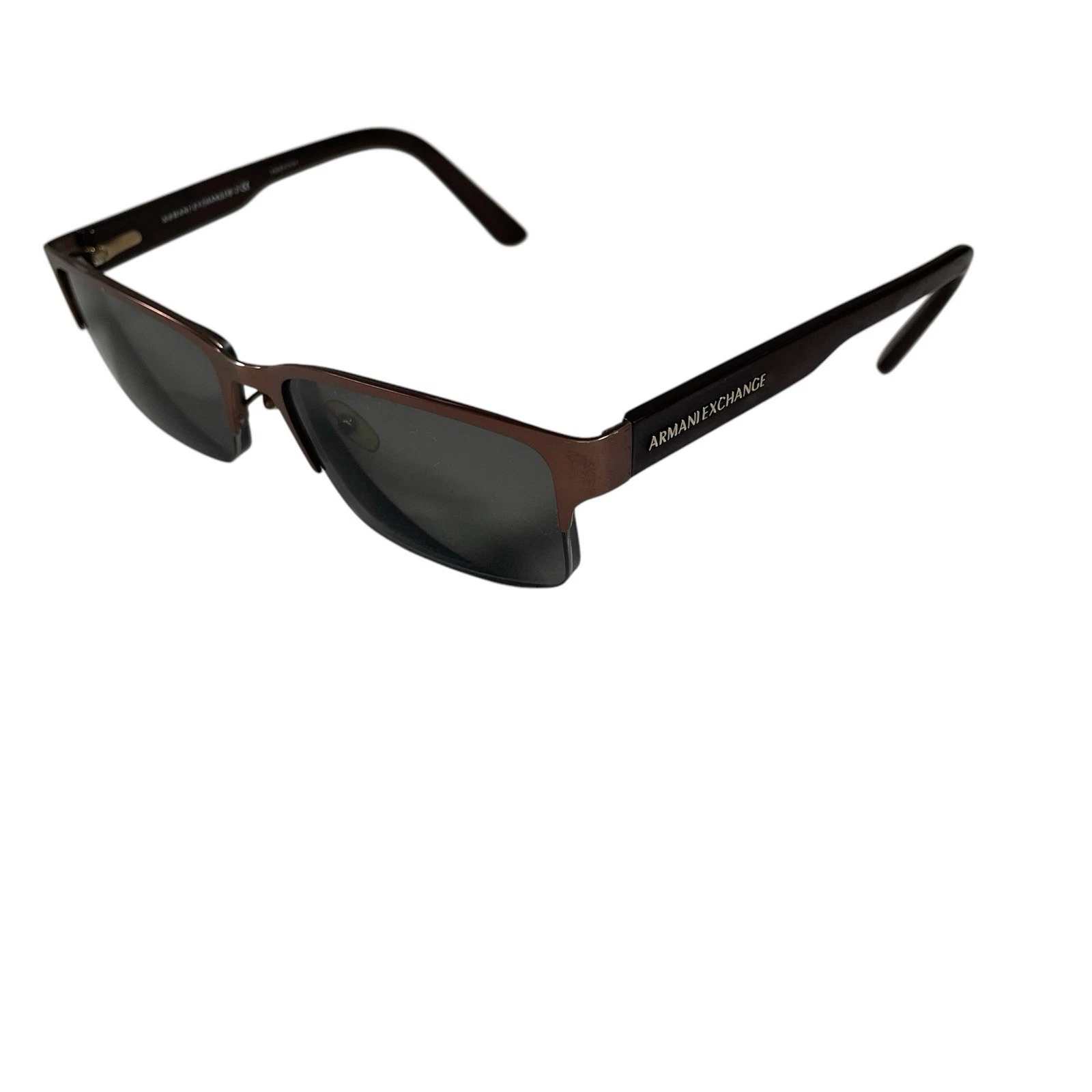 Armani Exchange Mens Eyeglasses Frames Only AX 1014 53 17 145 6058 Brown Flaws