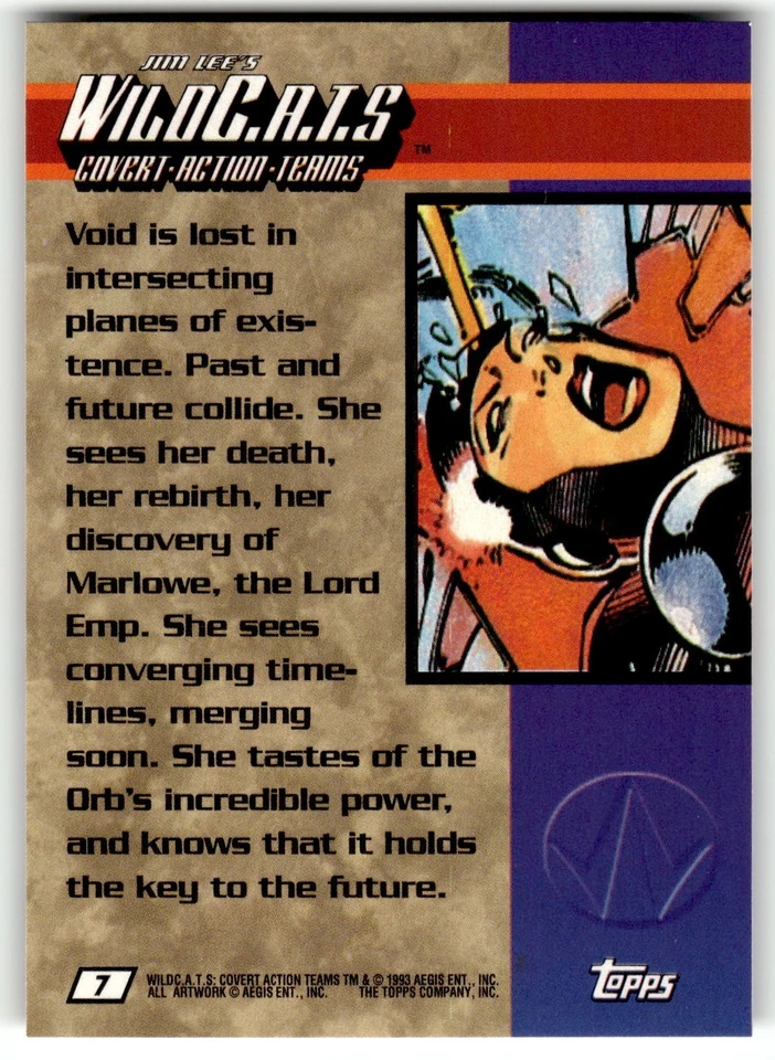 1993 Topps WildC.A.T.s Trading Card #7 Void is lost in intersecting - Image 2 of 4