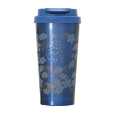 Starbucks SAKURA 2025 2nd Stainless Steel Tumbler Night Blue 473ml Japan