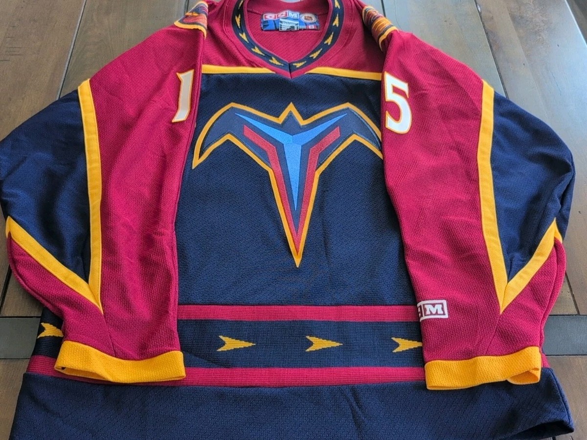 Rare Vintage Atlanta Thrashers Dany Heatley #15 MiC CCM Jersey Sz