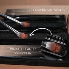 Travel Eye Makeup Brush Set Eyeshadow Eye Blending Eyeliner under Eye Conceal...