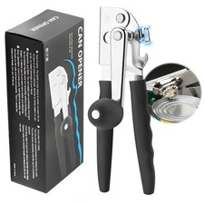 Commercial Can Opener Manual Heavy Duty Stainless Steel Handheld Smooth Edge ...
