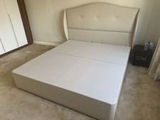 Super King Size Ottoman Storage Bed Frame with Headboard – Costco – Removable
