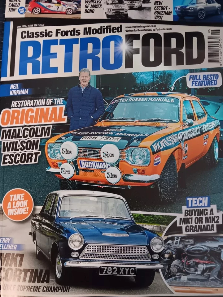 Retro Ford Magazine - issue 230-april 2025-  malcolm wilson escort - Image 1 of 1