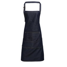 Premier Jeans stitch bib apron - Contrast stitching, 4 pocket compartments
