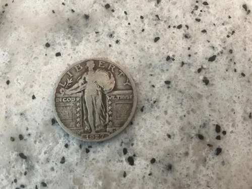 1927 STANDING LIBERTY QUARTER FROM AN OLD COLLECTION