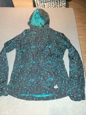 Alife and Kickin Jacke Windbreaker Windjacke Übergang Kapuze schwarz türkis M