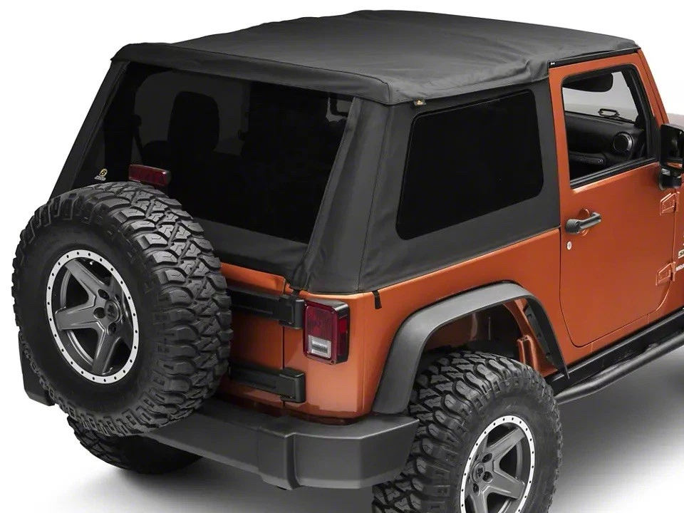Bestop 5645235 Jeep® Branded Trektop - '07-18 Wrangler JK 2-Door (Black Diamond) - Image 2 of 2