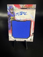 2024 Topps Inception Jumbo Relic Blue Blake Corum Auto /25 Name LA Rams Rookie