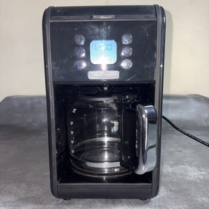 Morphy Richards Accents 163002 Filterkaffeemaschine schwarz gebraucht voll funktionsfähig.