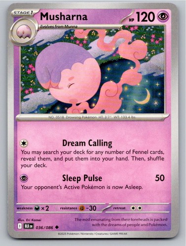 Musharna 036/086 Scarlet & Violet—Black Bolt Uncommon