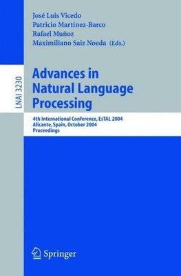 Advances in Natural Language Processing José Luis Vicedo