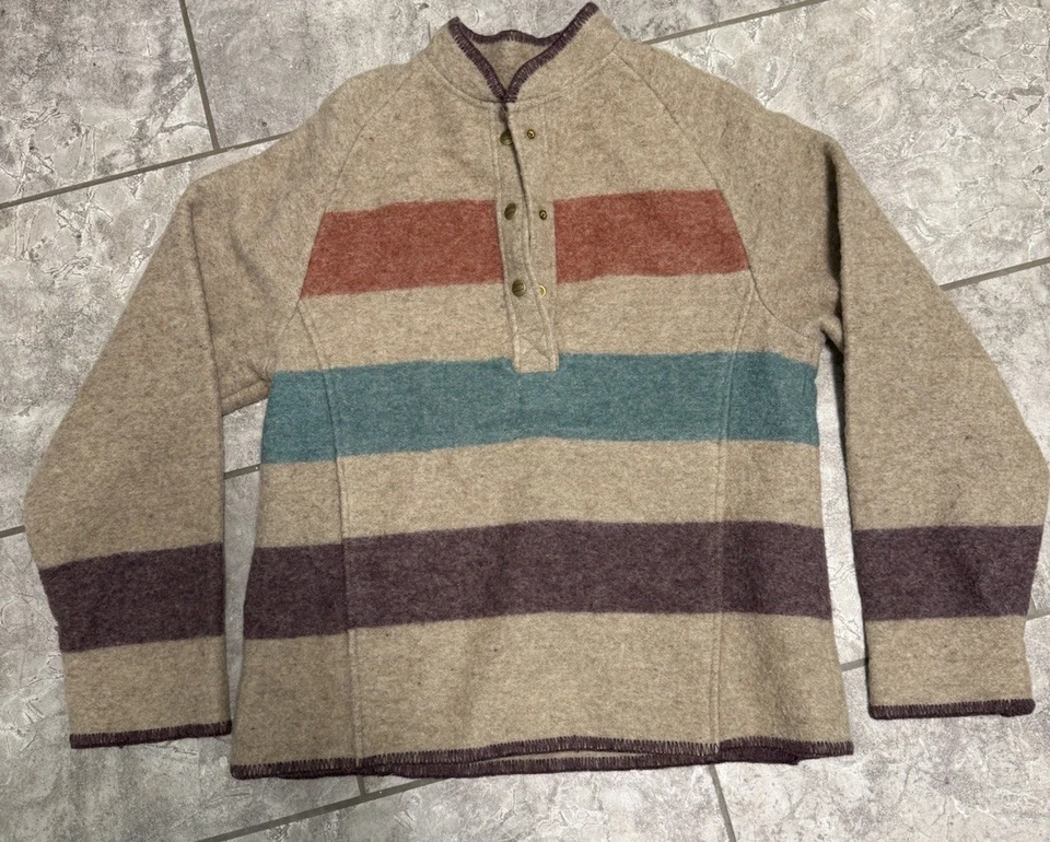 Chaqueta Pullover Vintage Amana Woolen Mills Talla Med Foto 2 de 4