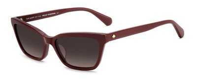 Kate Spade AISHA 2/S 6K3HA Burgundy/Brown Rectangular Sunglasses