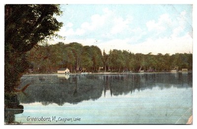 ANTQ Caspian Lake, Greensboro, VT Postcard