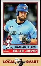 Nathan Lukes 2025 Topps Heritage #601 Toronto Blue Jays