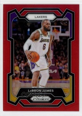 2023-24 Panini Prizm Red Prizm /299 LeBron James #63 11rw