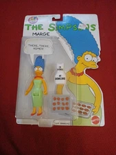 Vintage 1990 The Simpsons MARGE Mattel Figure NIB "There, There, Homer!" Unpunch
