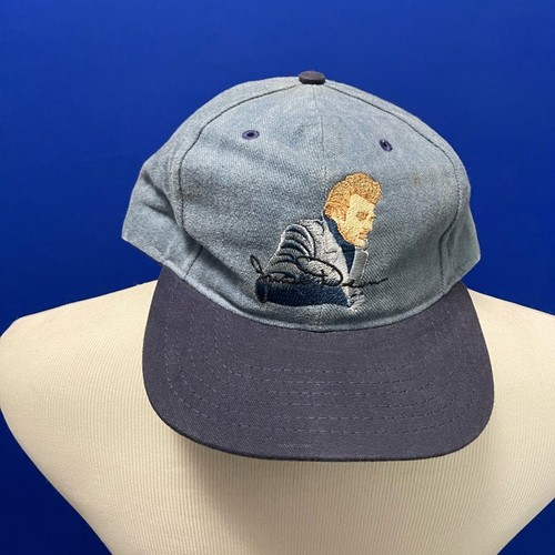 Vintage MGM Grand Two toned Blue Cap with James Dean Embroidered Design