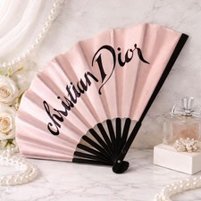 Christian Dior Pink Folding Fan Sensu Novelty Japan Limited Gift New No Box