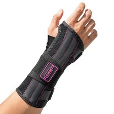 Right Handed Carpal Tunnel Wrist Brace, Breathable, Medium, Black  Pink