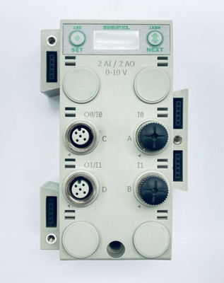Asco Numatics G3 240-213 Analog I/O Module 2-In 2-Out 0-10V M12