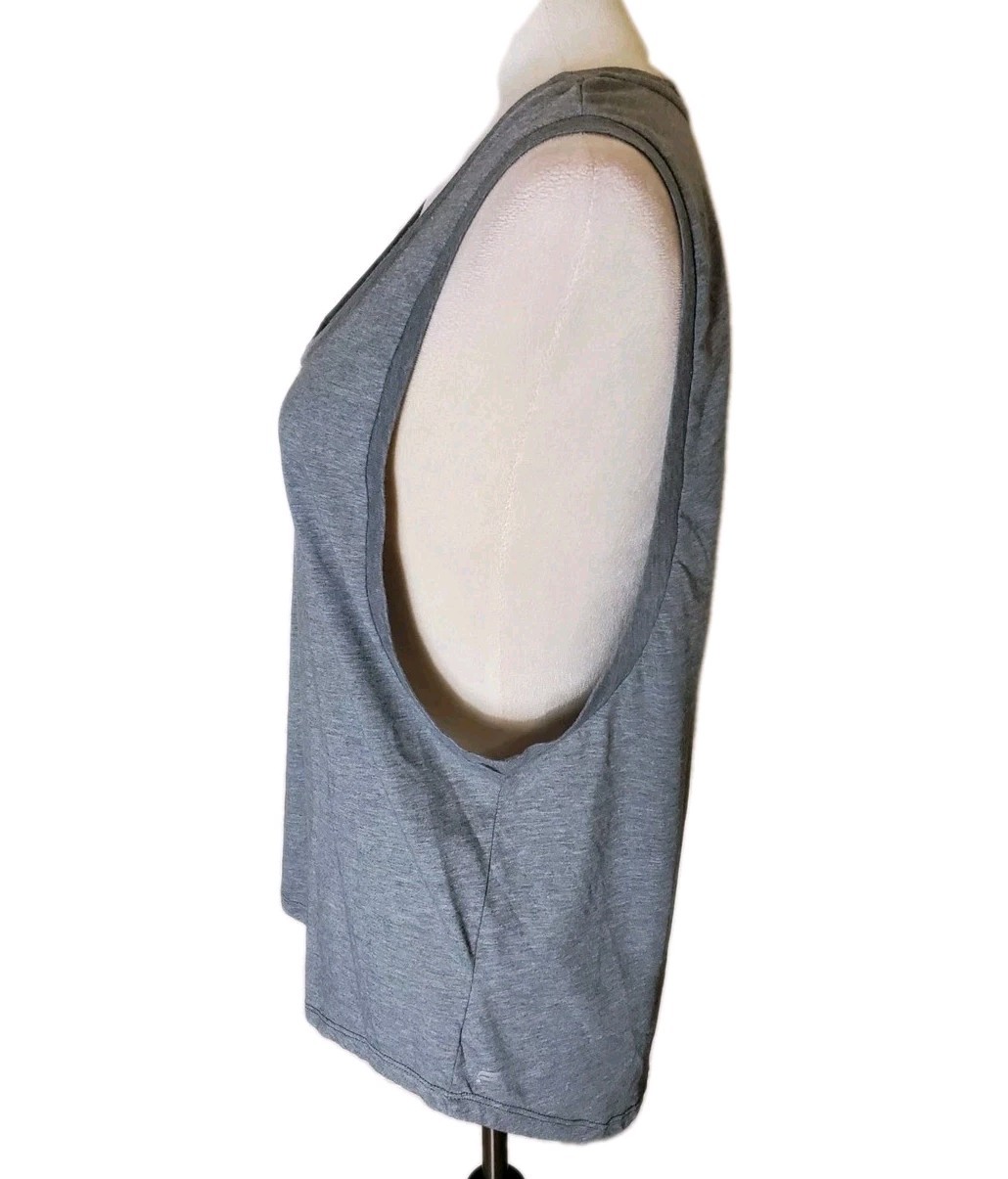 Fabletics Heather Grey“Never Settle”Janis Muscle … - image 3