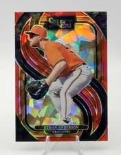 2025 Panini Select Ethan Anderson Red Ice Prizm 198/199 Orioles Color Match #133