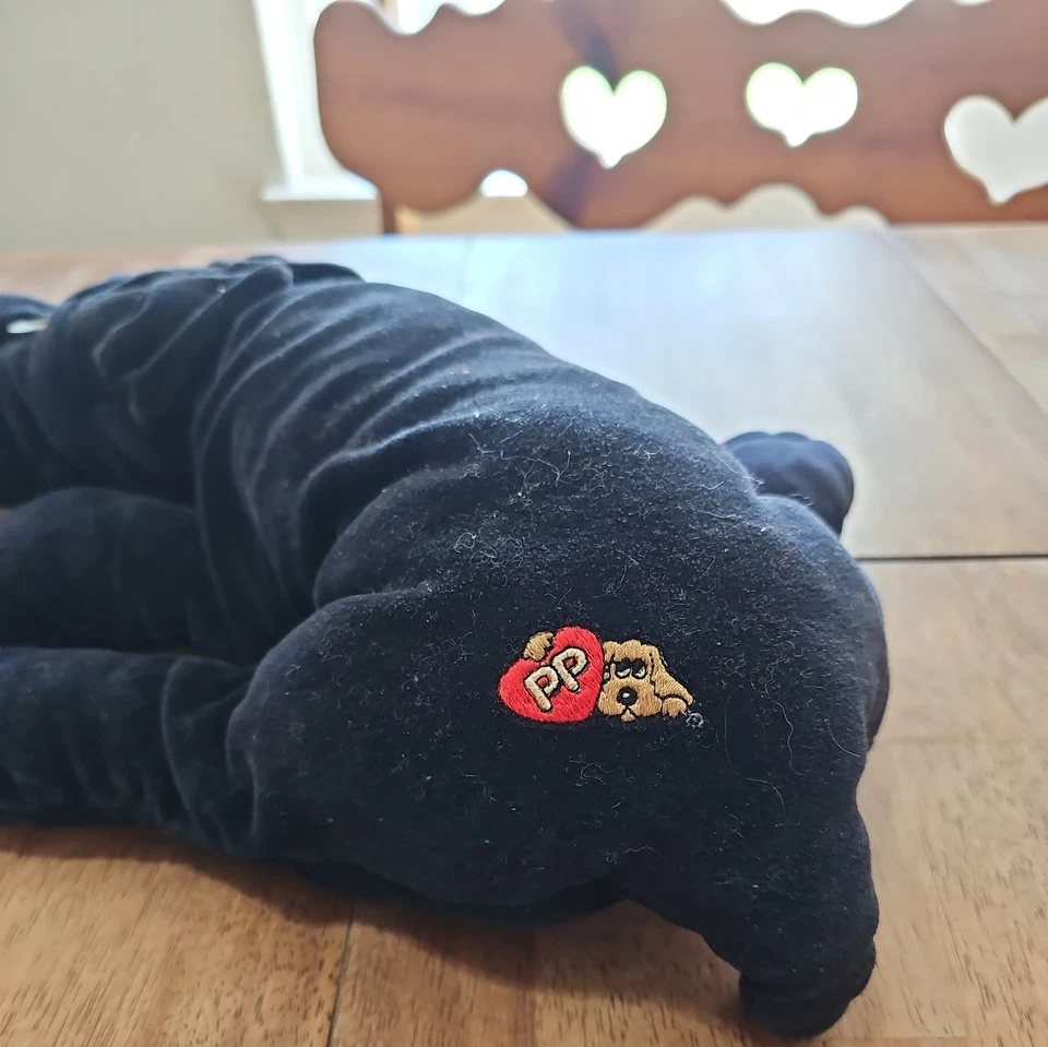 Peluche Tonka Pound Puppy 1985 vintage negro, grande, 18" Foto 2 de 4