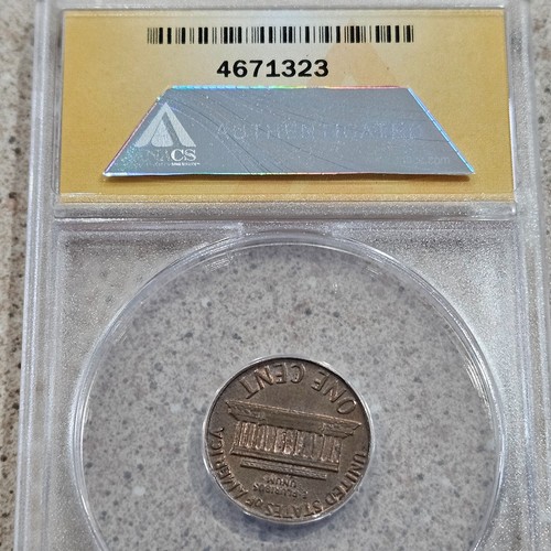 1969 D 1C Lincoln Memorial Cent Penny Mint Error Coin ANACS NO FG FS-901 AU 50 - Picture 7 of 9