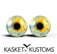 Macro Glass Eyes -PIXEL FREE- Realistic Human Doll Eyeball Iris 2pc