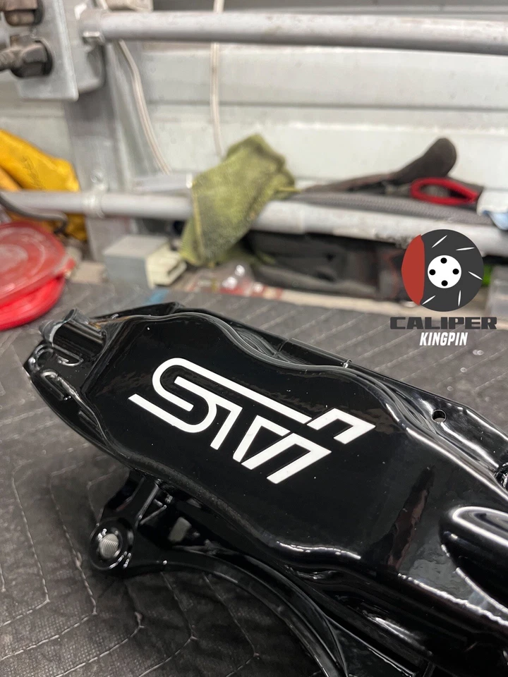 04-17 PINZAS DE FRENO DELANTERAS SUBARU IMPREZA WRX STI SEDAN LH RH con recubrimiento en polvo Foto 4 de 4