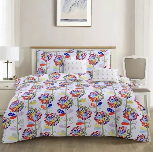4 Piece Duvet Cover with Fitted sheet & Pillow Case Quilt Cover Bedding Set - Picture 27 of 41