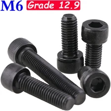 M6 High Tensile 12.9 Alloy Steel Allen Hex Socket Head Cap Screws Bolts DIN 912