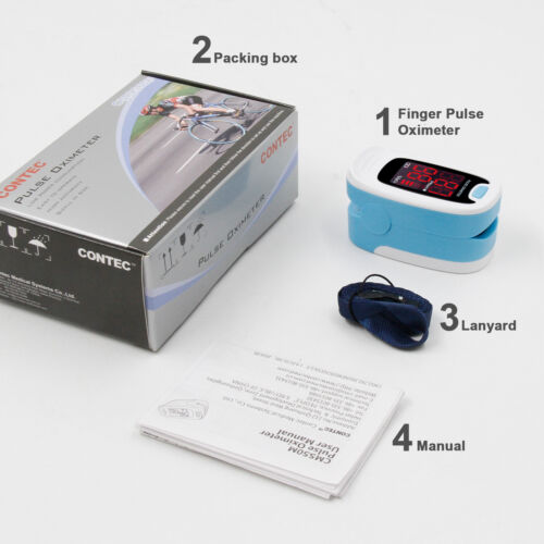 Finger Pulse Oximeter Test SpO2 Sensor Heart Rate Meter Blood Oxygen O2 Monitor - Picture 13 of 32